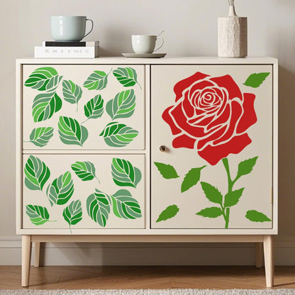 12 PCS Large Flower Painting Stencils, Reusable Sunflower Stencils for Painting on Wood Rocks Canvas Fabric Glass Pottery DIY Painting Art Projects