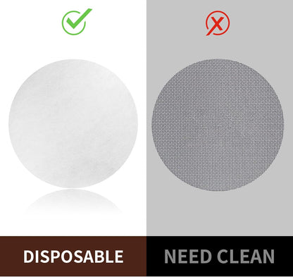1000 Pcs Coffee Paper Filter for Espresso Coffee Maker, 53 mm Unbleached Espresso Filter Puck Screen Portafilter Paper Compatible with Breville Barista, Mr. Coffee and Other Espresso Machine