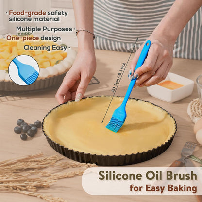 Sturdy Nonstick Tart Pan 11 inch Removable Bottom, Round Carbon Steel Quiche Pan for Baking, Heavy Duty Tart Mold loose for Pie, Mousse Cakes,Fruit and Desserts