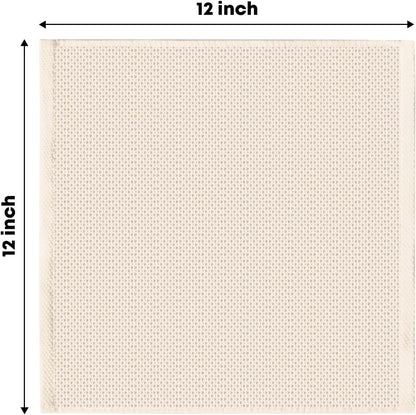 Artoid Mode 100% Cotton Beige Brown Dark Grey Waffle Weave Kitchen Dish Cloths, 12x12 Inch Ultra Soft Absorbent Quick Drying Kitchen Dish Towels Set of 6, Multicolor
