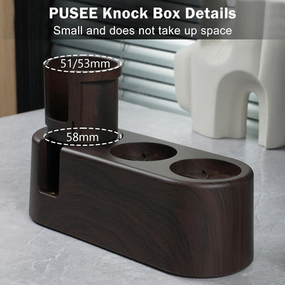 PUSEE Espresso Tamping Station, Espresso Organizer Station Fit for 51/54/58mm Espresso Accessories, Plastic Espresso Station Coffee Tamper Station, Multifunctional Coffee Tools Organzier (3 in 1)