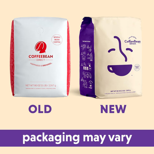 Coffee Bean Direct Panama Boquete, Whole Bean Coffee, Light Roast, 5 Pound Bag (Pack of 1)