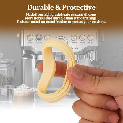 Silicone Steam Ring for Breville Espresso Machines 54mm, Compatible with Multiple Models Leak-proof Gasket, Replaceable, Good Seal, Better Extraction (2 Pack）