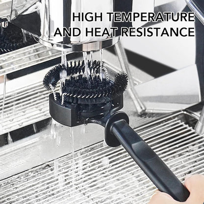 Espresso Machine Brush, Coffee Machine Brush Cleaner Removable Coffee Maker Espresso Group Round Brushes Barista Grinder Tools (51MM)