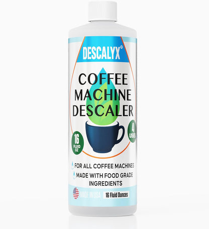 Coffee Machine Descaling Solution | 16 oz (4 uses) | Keurig Breville Nespresso Cuisinart | Coffee Machine Liquid Descaler Cleaner | Automatic Coffee Makers & Espresso Machines. Made in USA
