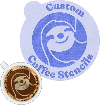 Stencil Stop Custom Coffee Stencil - Customizable for Business Logos, Faces, Images - 14 Mil Mylar Plastic (3.5 x 3.5 inches - 10 Pack)