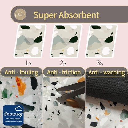 Dish Drying Mat - Absorbent Countertop Mat for Coffee Maker, Expresso Machine, Kitchen Use (03,16''×24'')