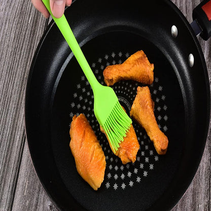Silicone brush， BBQ/Pastry Basting Brushes,Silicone Cooking Grill Barbecue Baking Pastry Oil/Honey/Sauce Brush (7 PCS,Multicolor)