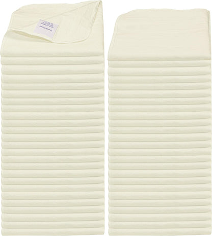 Shop Towels| Multipurpose Commercial and Residential Shop Cleaning| Car Wash, Polish, Housewares, Microwave, Coffee Machine, Restaurant, Bathrooms, Electronics, Auto Garage | 50 Pack 14"x12" Natural
