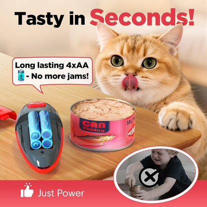 One Touch Electric Can Opener Open Almost Can with Smooth Edge, Electric Can Openers for Kitchen Food-Safe Magnetic Catches Cover, Electric Can Opener for Seniors, Arthritis and Chef