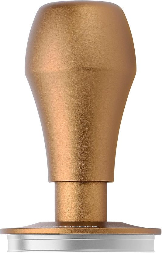 Normcore 45.5mm Coffee Tamper V4.1 with Click Sound Feedback, Spring-Loaded Espresso Tamper, 304 Stainless Steel Flat Base Fits Flair Pro Pro 2, Anodized Aluminum Handle with Silicone Stand, Bronze