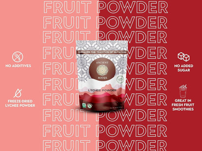 Ancient Roots Lychee Fruit Powder - All-Natural Fruit Powder, Filled with Antioxidants, 75 Servings (10.5 ounces)