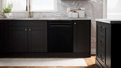 Kenmore Elite 24" Built-in Stainless Steel Tub Dishwasher TotalFlex 3rd, SmartWash, UltraWash, TurboDry, MoreSpace Plus Adjustable Rack, Energy Star Certified, Black