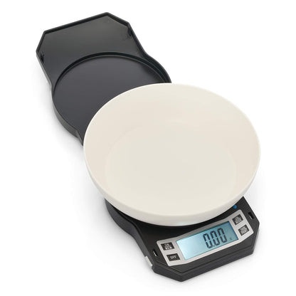 American Weigh Scales Precision Digital Kitchen Weight Scale, Food Measuring Scale, Backlit LCD Screen 500g x 0.01g (Black), LB-501