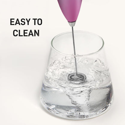 Zulay Kitchen Double Whisk Milk Frother – Handheld Foam Maker for Coffee, Lattes, Matcha, Hot Chocolate & Cappuccinos – Whip Creamy Froth in Seconds, Portable & Easy to Use