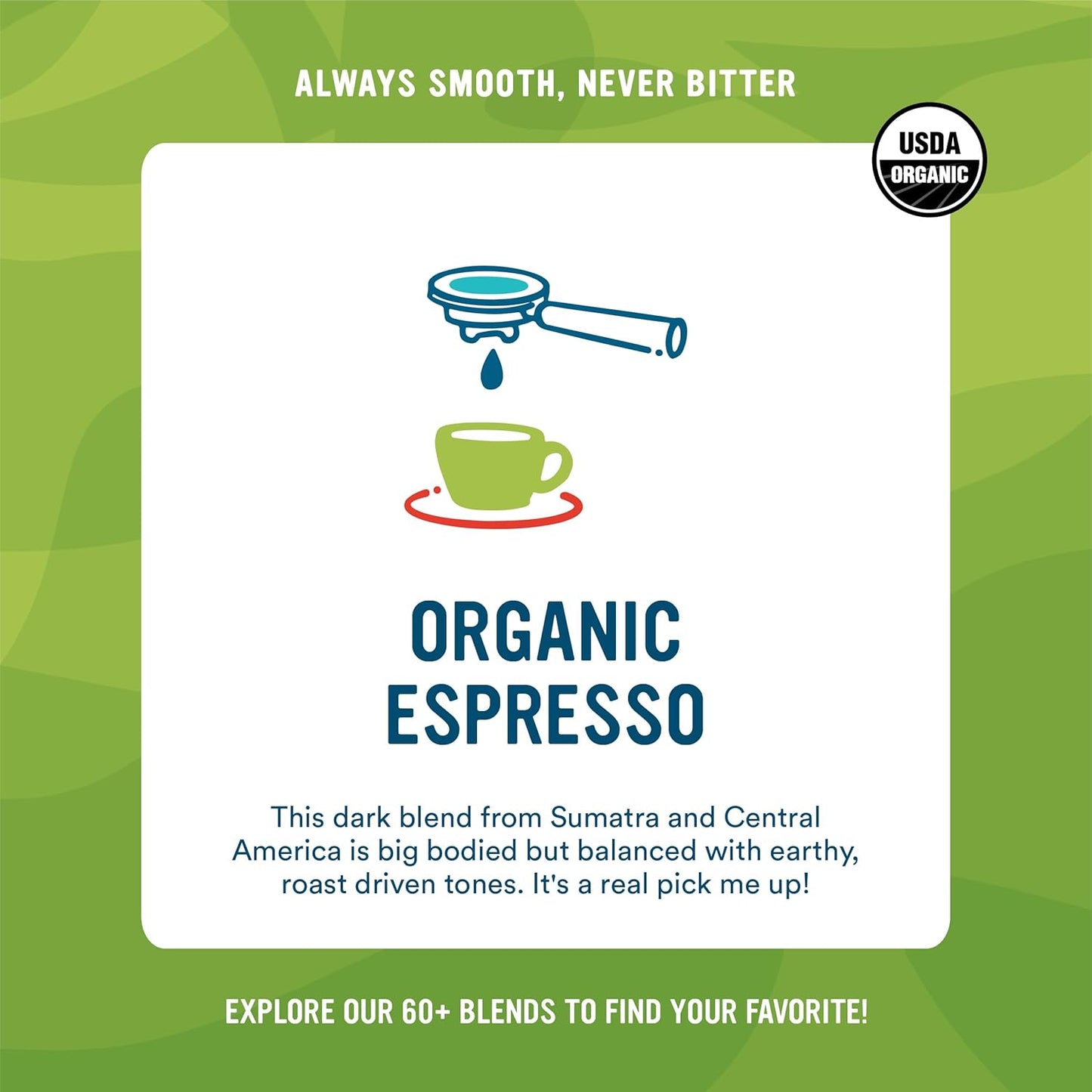 Cameron's Coffee Roasted Whole Bean Coffee, Organic Espresso, 4 Pound
