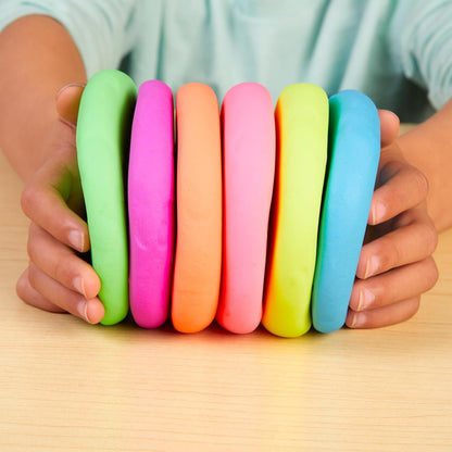 Colorations Wheat & Gluten Free Neon Dough Classroom Pack - 6 Colors | Non-Toxic, Play Dough, Bulk Set, Sensory Kit, Party Favors, Teacher Must Haves
