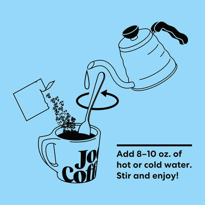 Joe Coffee Company - Nightcap Decaf Specialty Instant Coffee Packets (6 Sachets) | NYC Roaster, Kosher, Climate-Friendly