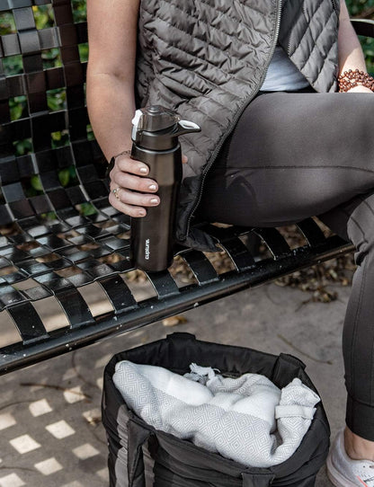 Cupture Action Bottle with Handle - Stainless Steel Vacuum-Insulated, 22 oz