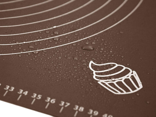 Silicone Baking Mat for Rolling Pastry Dough with Measurements, 19.7" x 15.7" BPA Free Non stick and Non Slip Coffee Table Sheet Baking Supplies for Bake Pizza Cake