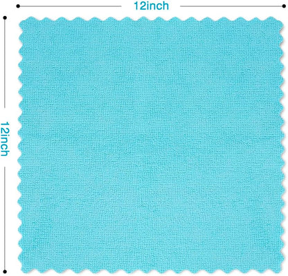 Orighty Microfiber Cleaning Cloths, Pack of 150, Highly Absorbent Cleaning Supplies, Lint Free Cloths for Multiple-use, Powerful Dust Removal Clean Rags for House, Kitchen, Car Care(12x12 inch)