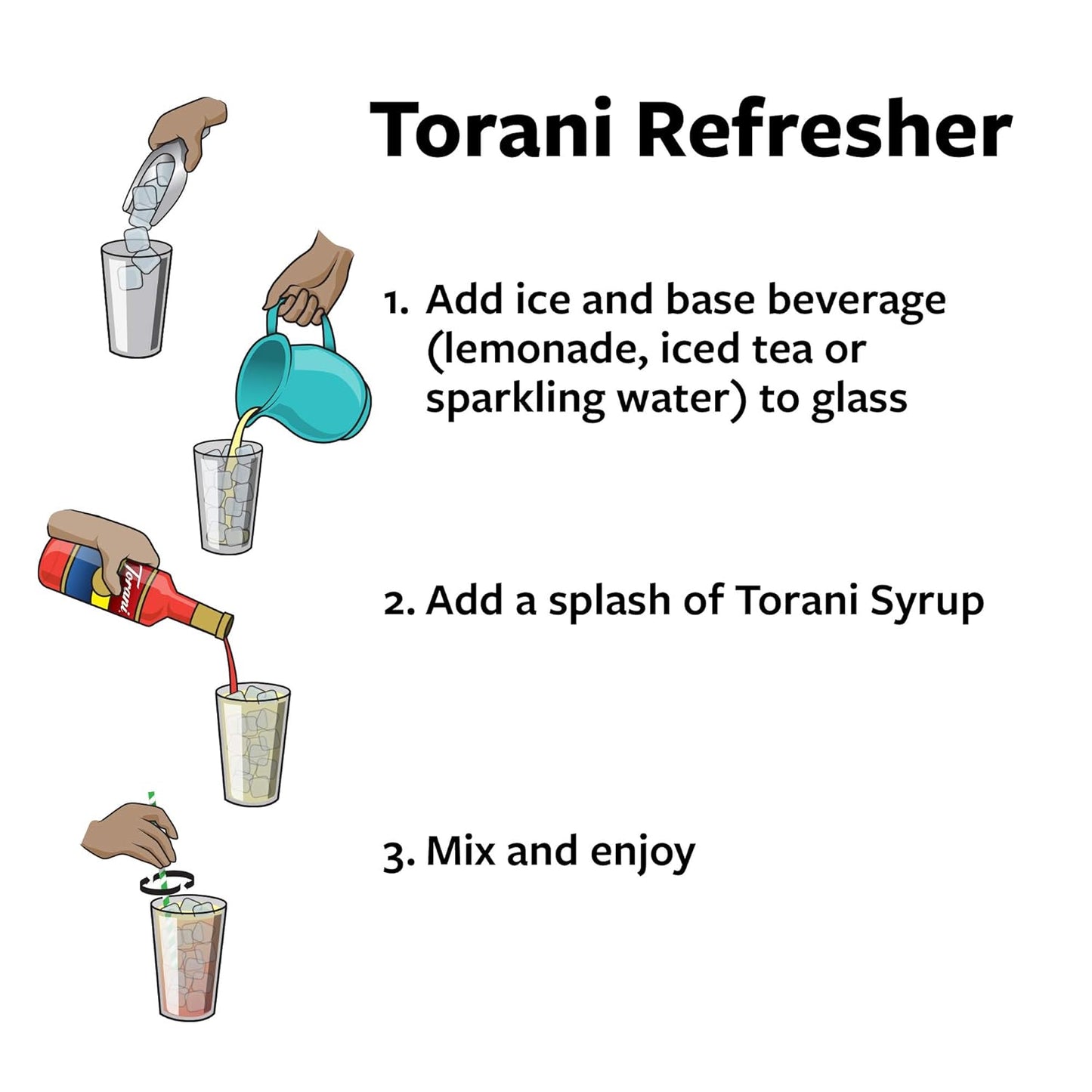 Torani Syrup Variety Pack, Soda Flavors, 25.4 Ounces (Set of 4)