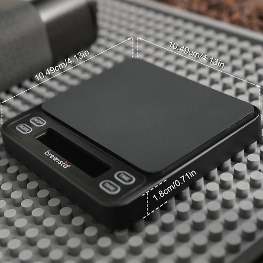 Brewista Smart Coffee Scale III with Timer, 2kg/0.1g High Precision Scale for Espresso and Pour-Over Coffee, Portable Mini Digital Kitchen Scale with Automatic Timing, Rechargeable, 5 Modes