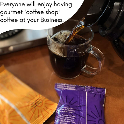 Sarasota Coffee Ground Packets | Gourmet Flavored Medium Roast Grounds Packs | Southern Texas Butter Pecan | Low Acid Mold Free Bulk Individual Pouches for 12 Cup Coffee Maker | 2 oz Bags, 12 Count