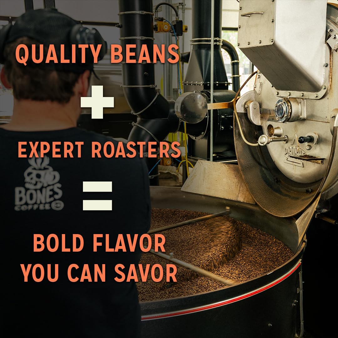 Bones Coffee Company The Nightmare Before Christmas Frog's Breath Flavored Coffee Beans, Whole Bean Coffee Medium Roast Low Acid, Chocolate Mole Flavor (12 oz)