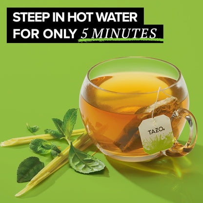 TAZO Organic Zen Green Tea, Green Tea Zen for Health and Wellness, 96 Total Tea Bags (16ct - Pack of 6)