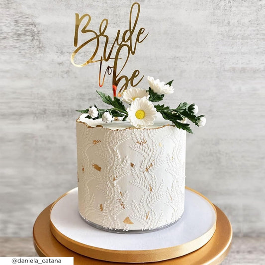 Harvest Cake Stencil - Seamless Delicate Pattern for Decorating Tall Double Barrel Cake to Use with Buttercream, Royal Icing, Ganache, Paint, Airbrush (Florentine)