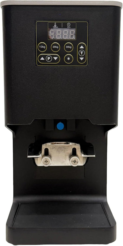 Electronic Automatic Coffee Tamper Machine - Precision Press for Perfect Espresso for Home & Commercial. Adjustable Pressure, Multi-Tamp, Hands Free Operation, Height Adjustable for Wide Range (Black)