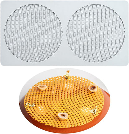 TUKE Fondant Lace Silicone Mold Beehive Dessert Cake Pastry Chocolate Honeycomb Decorating DIY Molecular Cuisine Kitchen Bakeware (C_ Honeycomb)