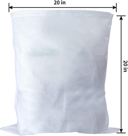 50 Pack Cold Brew Coffee Filters, 20" X 20" Commercial Cold Brew Filters, Filter Bag for Brew Up To 5 LBS Coffee, Fits 5 Gallon Buckets