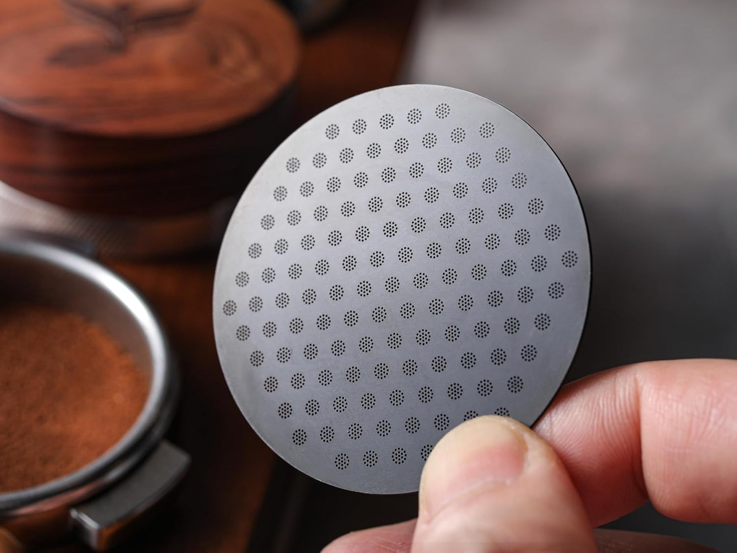 58mm Espresso Puck Screen – 2 Pack Stainless Steel Coffee Puck Filter, Ultra-Thin 0.8mm Espresso Screen For 58 mm Portafilters