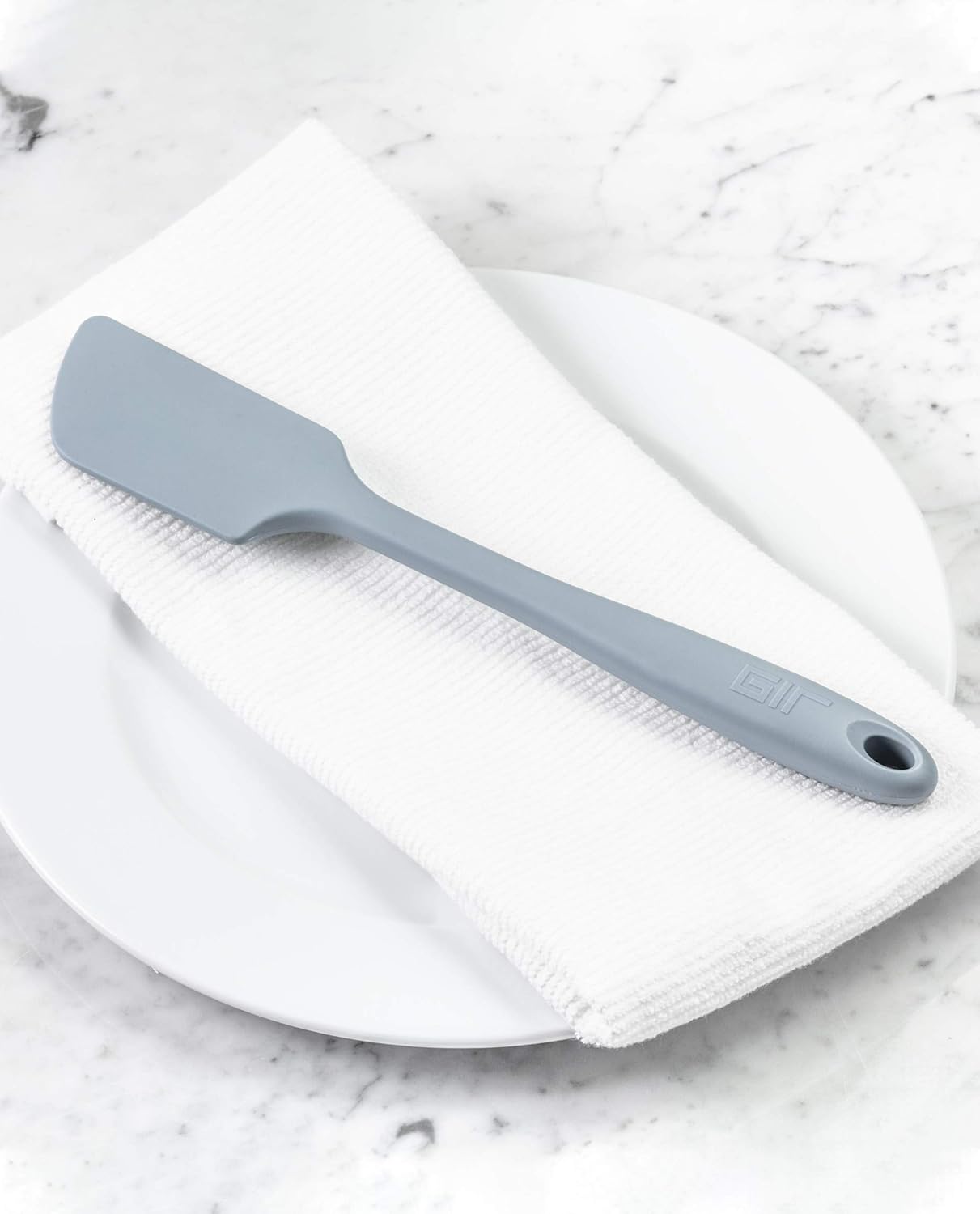 GIR: Get It Right Silicone Spatula for Cooking - 11-Inch Slate - Heat-Resistant Nonstick Kitchen Tool - Flexible Blade for Baking, Scraping & Mixing - Seamless Design