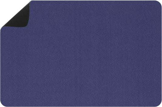 uxcell Silicone Mats for Kitchen Counter, 23.6" x 15.7" Non-Slip Countertop Protector Mat Heat Resistant Coffee Mat Waterproof Table Placemat, Dark Blue