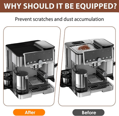 Top Mat for Ninja Luxe Espresso Coffee Machine ES601, Silicone Waterproof Non-Slip Coffee Mat Surface Protector Pad Espresso Machine Accessories