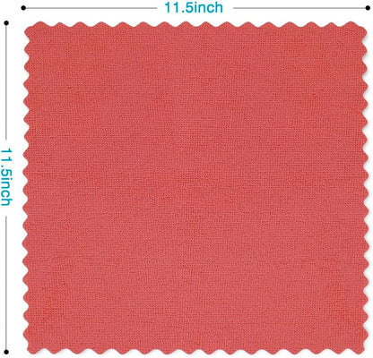 Orighty Cleaning Cloths, Shop Towels 50 Pack, Shop Rags Reusable, Microfiber Cleaning Rags Bulk for Cars, Multi-Purpose Lint Free Towels for Automotive, Mechanic, Kitchen, 11.5’’ x 11.5’’, Red