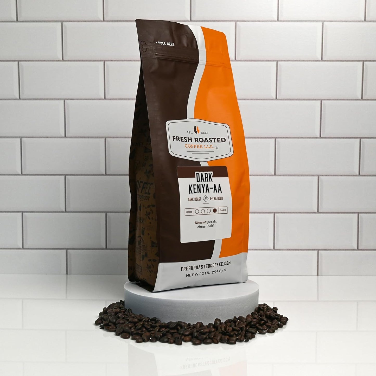 Fresh Roasted Coffee, Dark Nebula, 2 lb (32 oz), Medium Roast, Kosher, Whole Bean