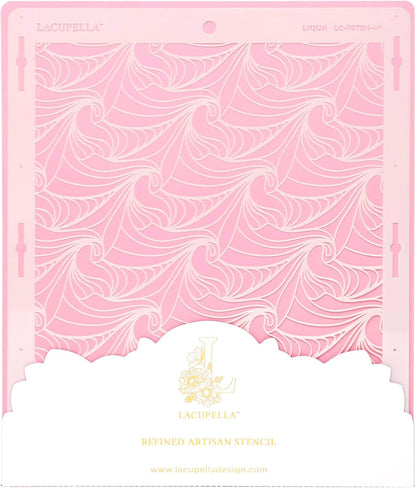 Cake Decorating Stencil for Tall Buttercream Cake, Royal Icing, Ganache, Paint, Airbrush (LIQUA)