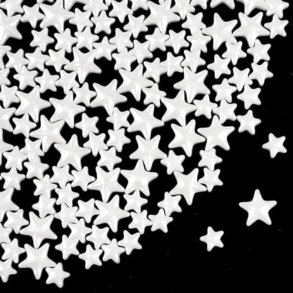White Star Sprinkles for Cake Decorating, Edible Star Candy, 150g/5.29oz Mix Size, Baking Cake Decoration, Cupcake, Cookie, Holiday, Valentine's Day, Wedding Party, Christmas Supplies