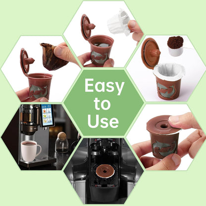 Aussen Disposable Coffee Paper Filters Replacement Kerig Filter Fit All Keurig Single Serve Filter Brands Compatible with Reusable Single Serve Pods Keurig Coffee Maker (White, 200pcs)