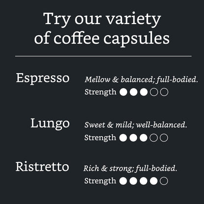 Amazon Brand - Solimo Ristretto Capsules, Dark Roast, Compatible with Original Brewers, Pack of 1x50 Capsule (50 count)