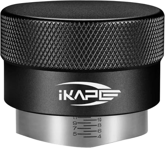 IKAPE Coffee Products, 49mm Coffee Distributor, Gravity Adaptive Espresso Distributor Fits All 49mm Espresso Portafilter(Black)