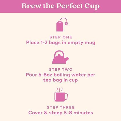 Organic India Tulsi Sweet Rose Herbal Tea - Holy Basil Leaf, African Basil, Chamomilie, Lemon Myrtle, Stress Relieving, Immune Support, USDA Certified Organic, Caffeine-Free - 18 Infusion Bags, 6 Pack
