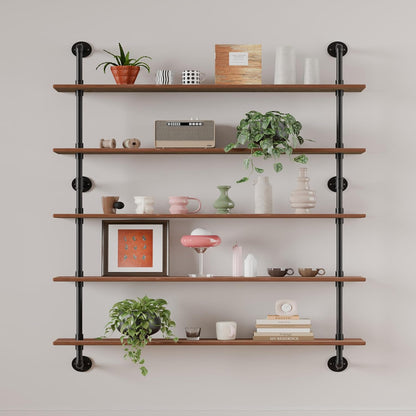 Floating Shelves for Wall Living Room Shelves Bookshelf Industrial Pipe Shelving Shelf Real Wood Planks 36 inch Rustic Wall Shelves Hanging Bookshelves Farmhouse Kitchen Bar Shelving
