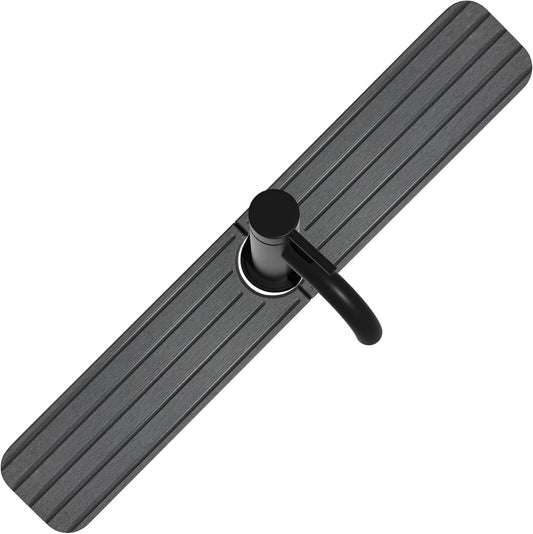 ZumenDa 23.6inch x 4inch Kitchen Sink Faucet Mat, Water Absorbing Stone Faucet Splash Guard for Bathroom Counter, Quick Drying Diatomite Tray for Kitchen Sink, Dark Gray