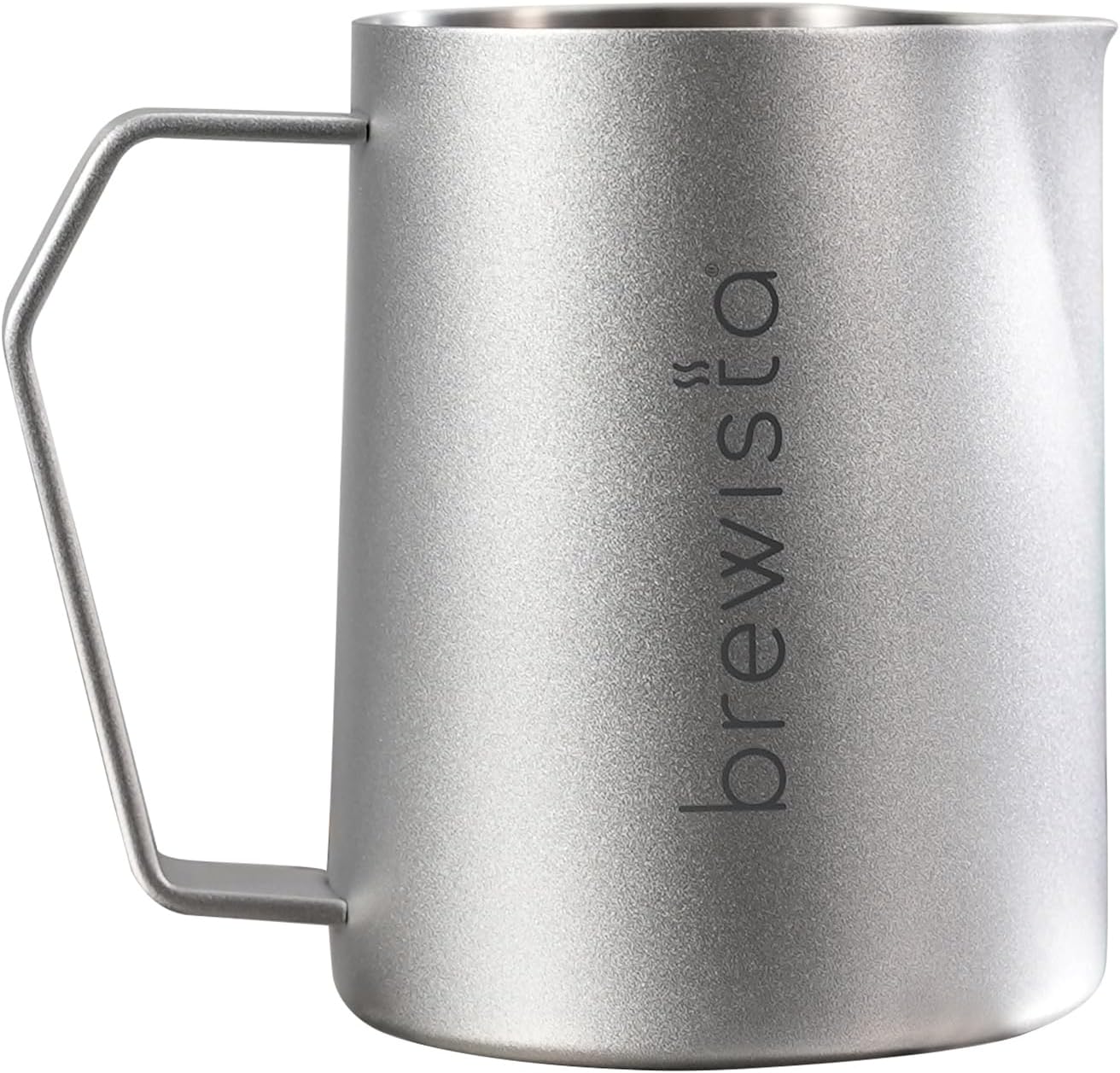 Brewista Precision Milk Frothing Pitcher, Steaming Jug, Coffee, Espresso Machine Accessories for Barista, Latte Art, Cappuccino, Stainless Steel Cup, 16 oz/480 ml, Silver