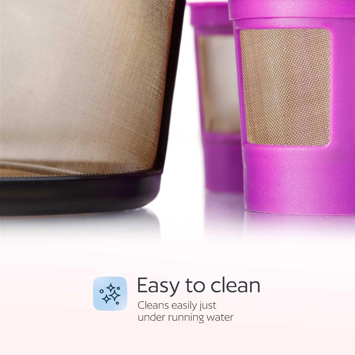 GoodCups Keurig K-Duo Coffee Filter and 2 Reusable K-Cups for K-Duo Essentials - Carafe Basket Coffee Filters and 2 Refillable K-Cups